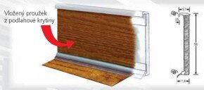 Obvodová lišta BOLTA pro PVC a vinylové podlahy 2,5m