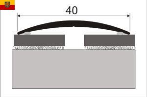 Přechodová lišta samolepicí 40mm dekor dřevo 93 cm