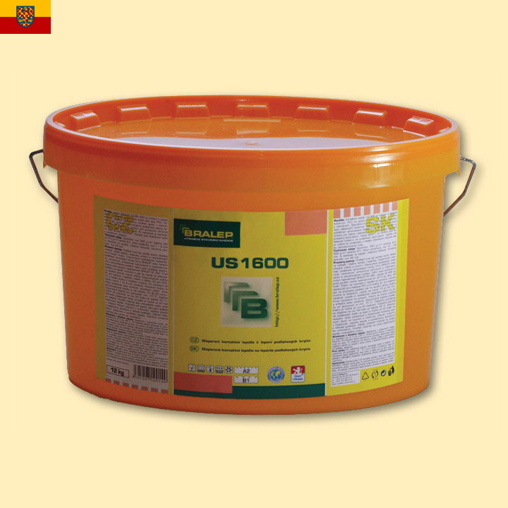 Disperzní lepidlo na podlahy Bralep US 1600 balení 12kg Disperzní lepidlo na podlahy Bralep US 1600 balení 12kg