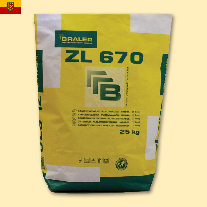 Samonivelační stěrka Bralep ZL 670 balení 25kg Samonivelační stěrka Bralep ZL 670 balení 25kg
