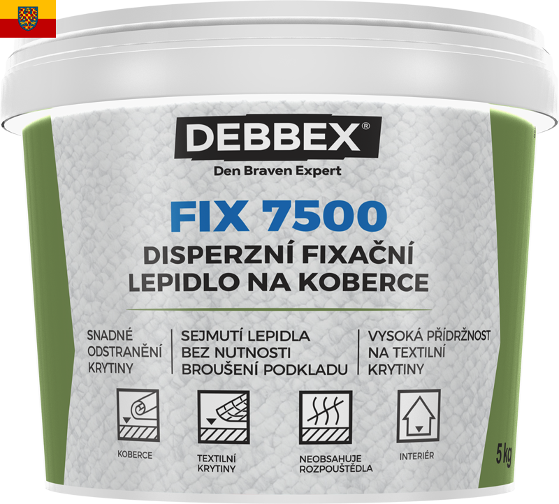 Disperzní fixační lepidlo na koberce DEBBEX FIX 7500 balení 10kg Disperzní fixační lepidlo na koberce DEBBEX FIX 7500 balení 10kg