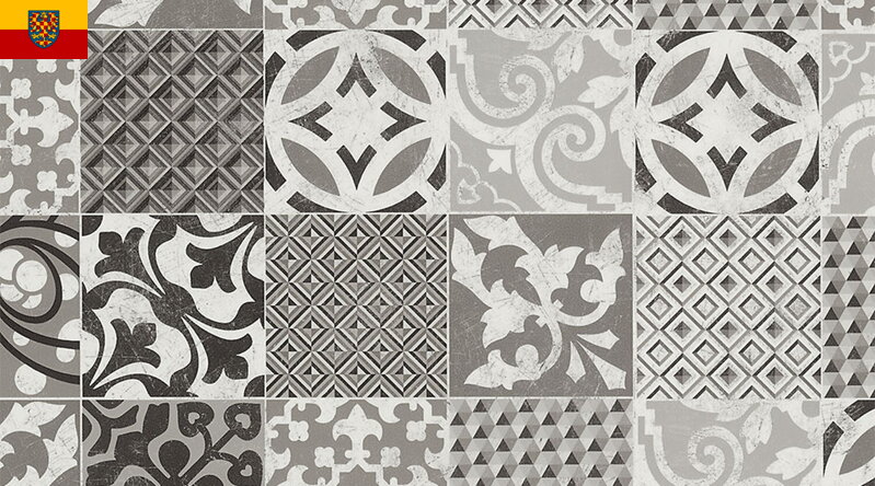 PVC podlaha GERFLOR TEXLINE 1981 Provence Black White