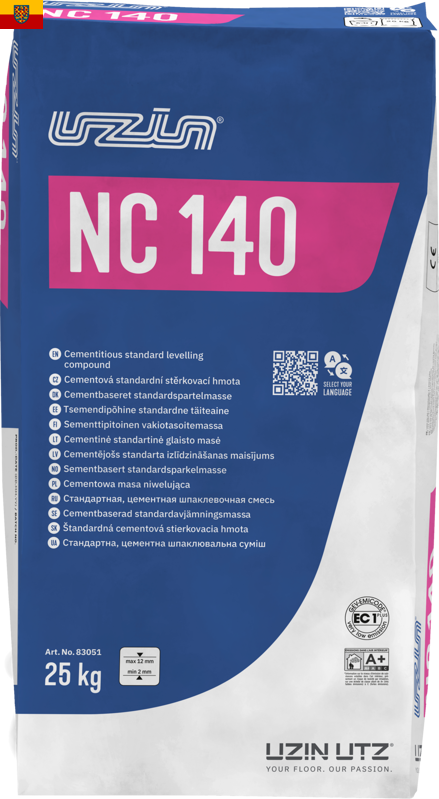Samonivelační stěrka UZIN NC 140 balení 25 kg