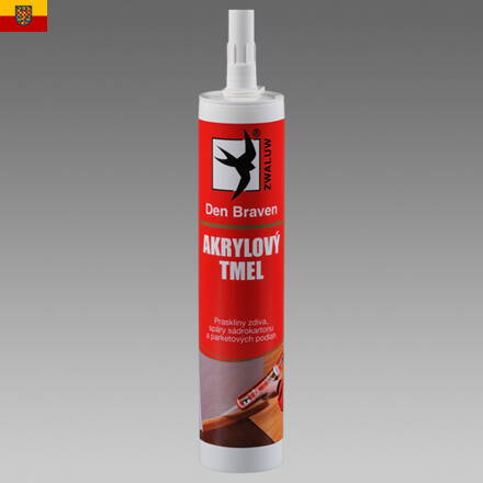 DEN BRAVEN Akrylový tmel šedý 280ml / balení 12ks